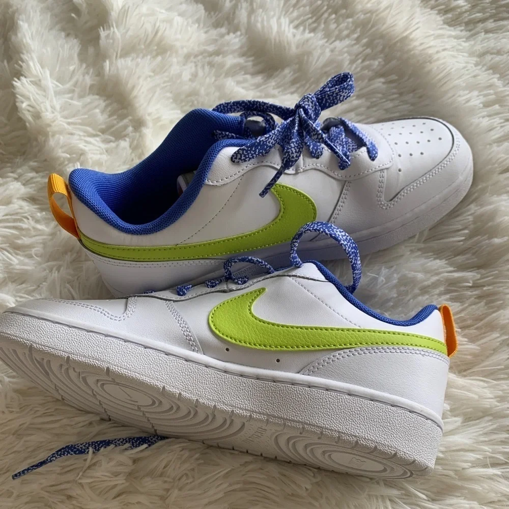 Nike‎ All Day Play size 5.5Y White Neon NEW
